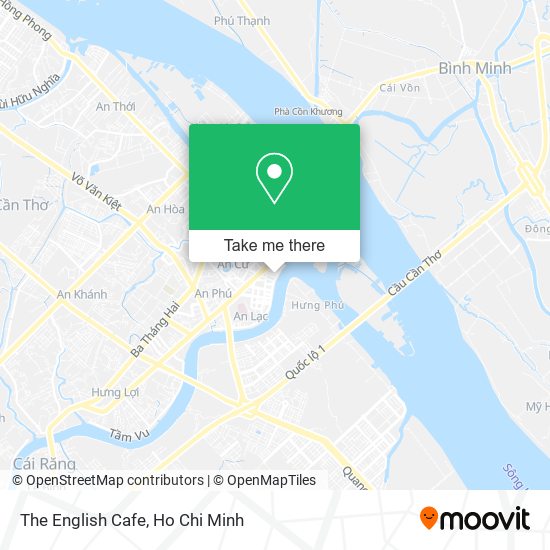 The English Cafe map