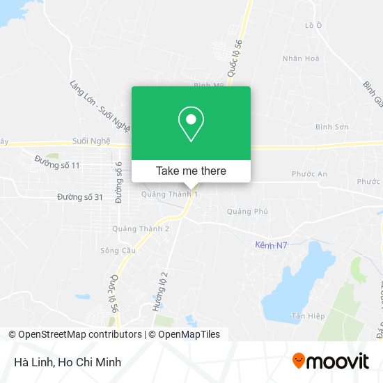 Hà Linh map