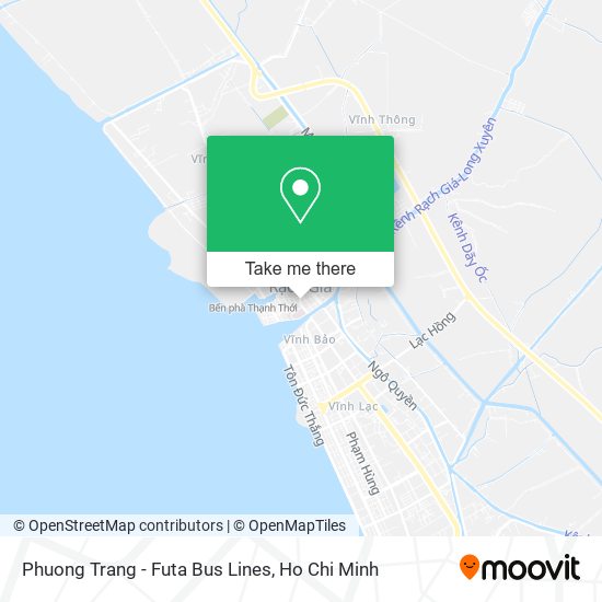 Phuong Trang - Futa Bus Lines map