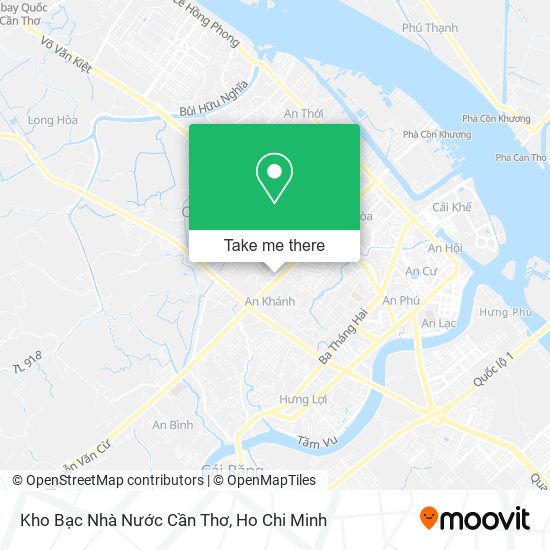 Kho Bạc Nhà Nước Cần Thơ map