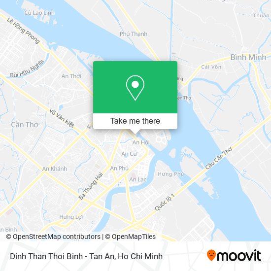 Dinh Than Thoi Binh - Tan An map