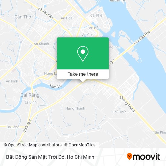 Bất Động Sản Mặt Trời Đỏ map