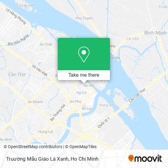 Truường Mẫu Giáo Lá Xanh map