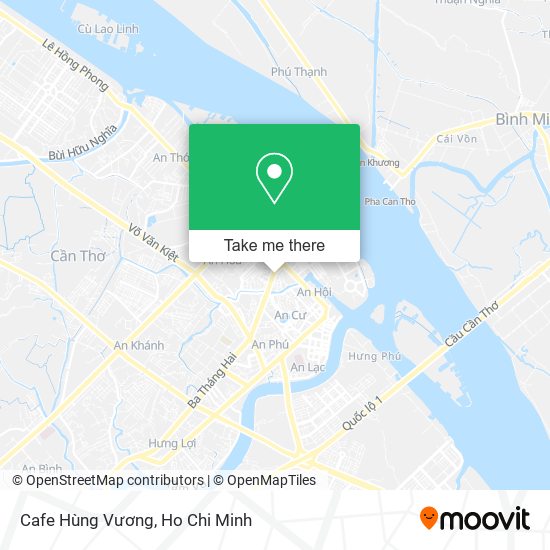 Cafe Hùng Vương map