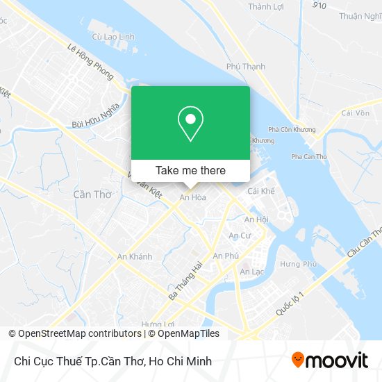 Chi Cục Thuế Tp.Cần Thơ map