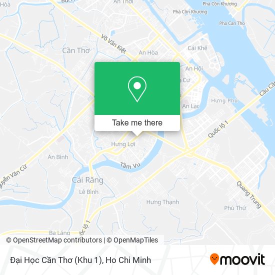 Đại Học Cần Thơ (Khu 1) map