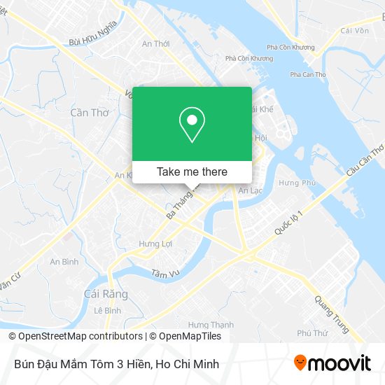 Bún Đậu Mắm Tôm 3 Hiền map