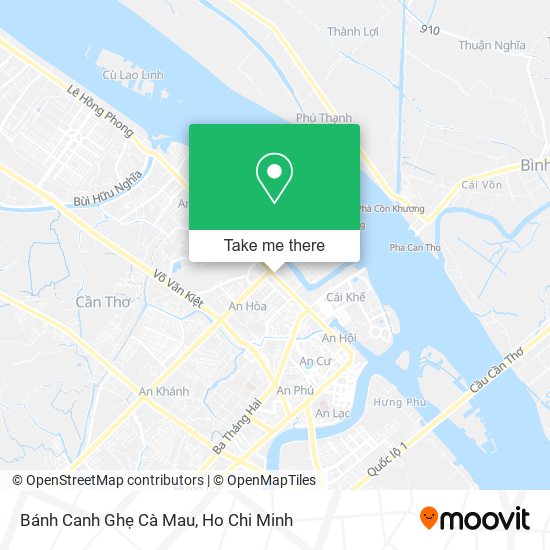 Bánh Canh Ghẹ Cà Mau map