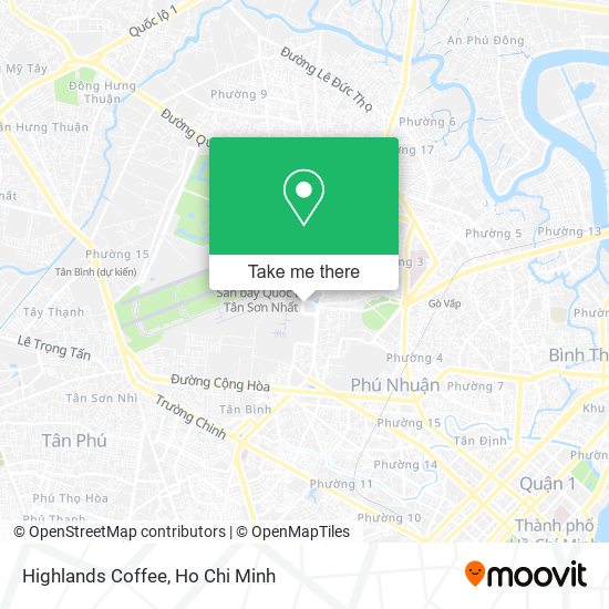Highlands Coffee map