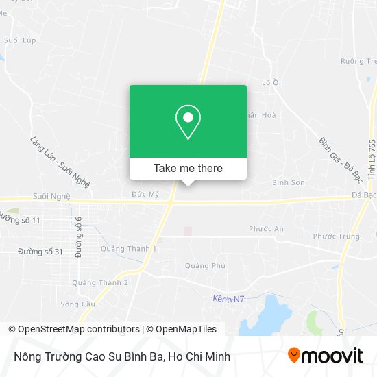 Nông Trường Cao Su Bình Ba map