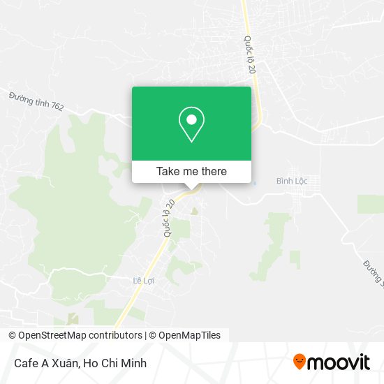 Cafe A Xuân map