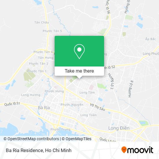 Ba Ria Residence map