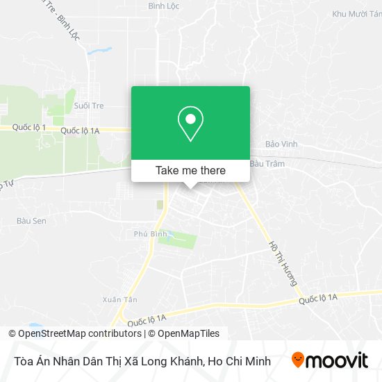 Tòa Án Nhân Dân Thị Xã Long Khánh map