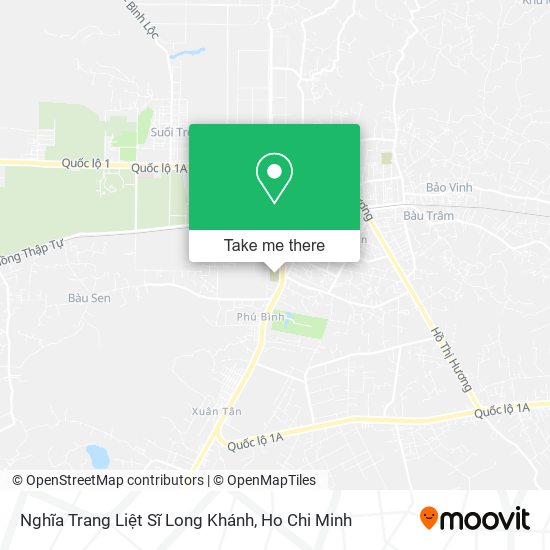 Nghĩa Trang Liệt Sĩ Long Khánh map