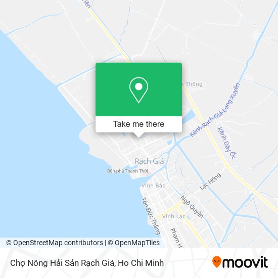 Chợ Nông Hải Sản Rạch Giá map