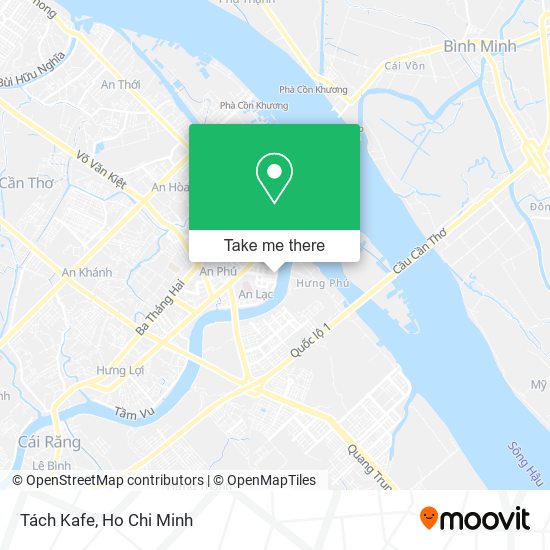 Tách Kafe map