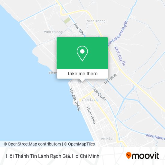 Hội Thánh Tin Lành Rạch Giá map