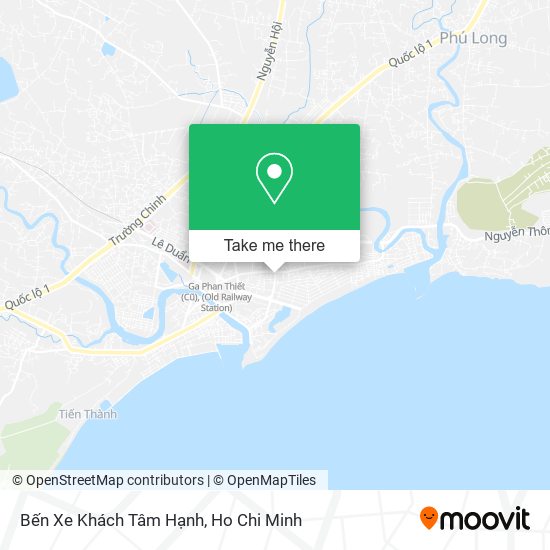 Bến Xe Khách Tâm Hạnh map