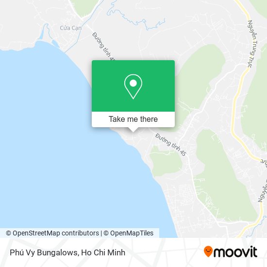 Phú Vy Bungalows map