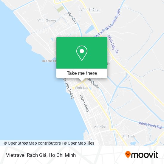 Vietravel Rạch Giá map