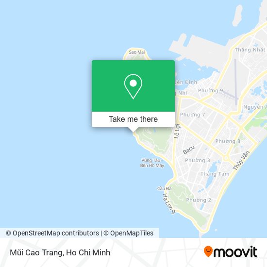 Mũi Cao Trang map