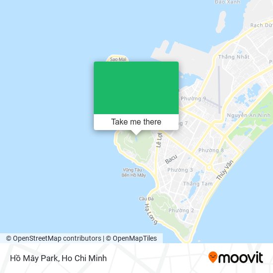 Hồ Mây Park map