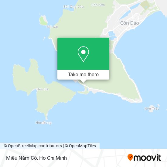 Miếu Năm Cô map