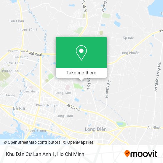 Khu Dân Cư Lan Anh 1 map