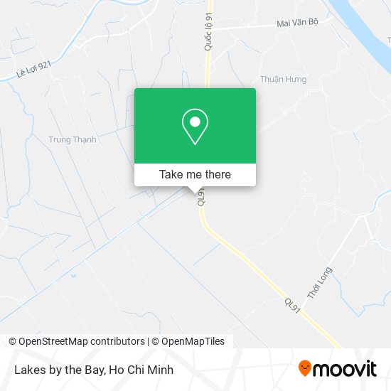 Lakes by the Bay map