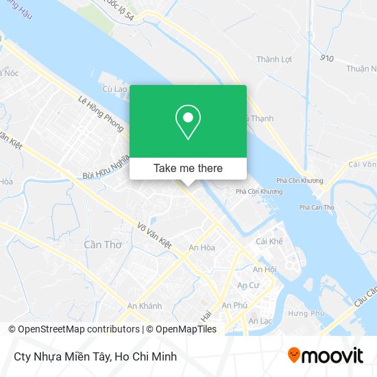 Cty Nhựa Miền Tây map