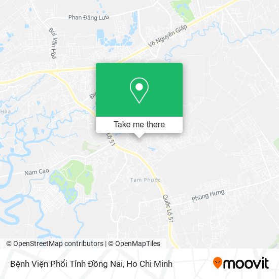 Bệnh Viện Phổi Tỉnh Đồng Nai map
