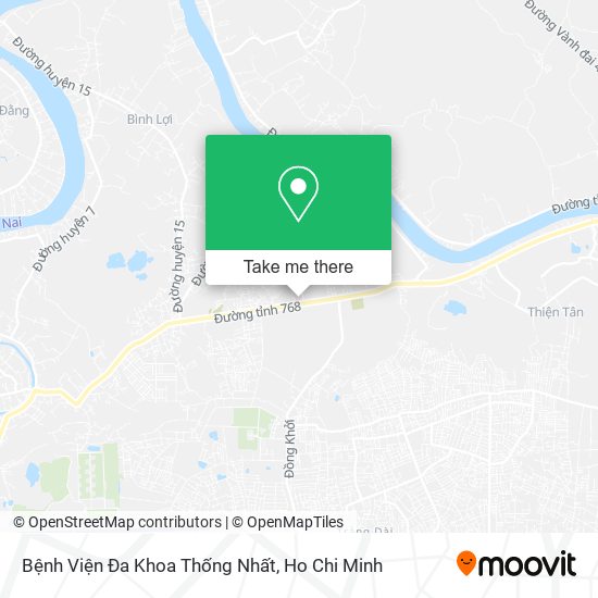 Bệnh Viện Đa Khoa Thống Nhất map