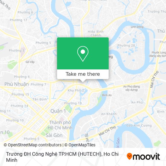 How to get to Trường ĐH Công Nghệ TP.HCM (HUTECH) in Bình Thạnh by Bus?