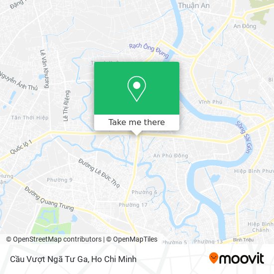 Cầu Vượt Ngã Tư Ga map