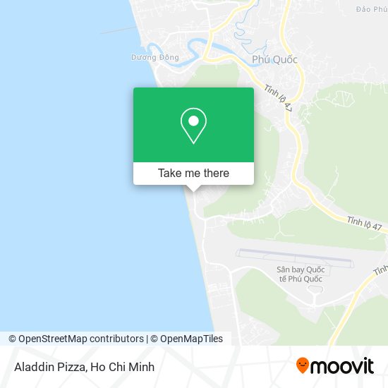 Aladdin Pizza map