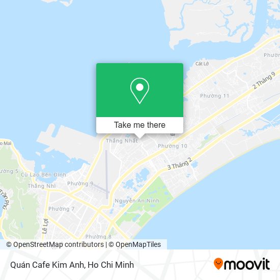 Quán Cafe Kim Anh map