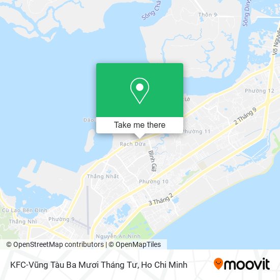 KFC-Vũng Tàu Ba Mươi Tháng Tư map