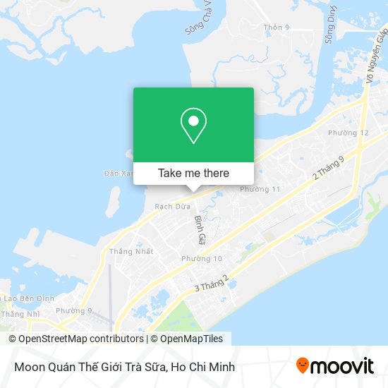 Moon Quán Thế Giới Trà Sữa map