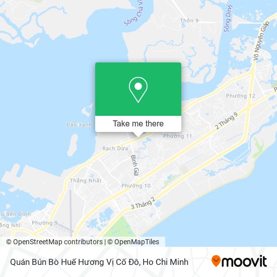 Quán Bún Bò Huế Hương Vị Cố Đô map