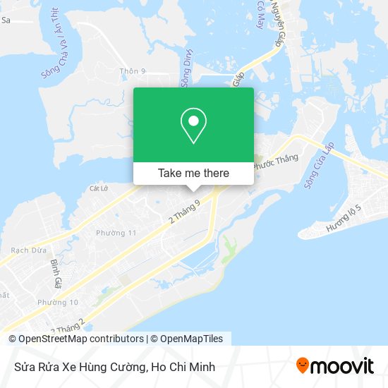 Sửa Rửa Xe Hùng Cường map