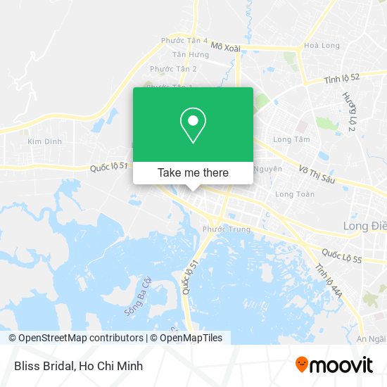 Bliss Bridal map
