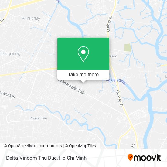 Delta-Vincom Thu Duc map