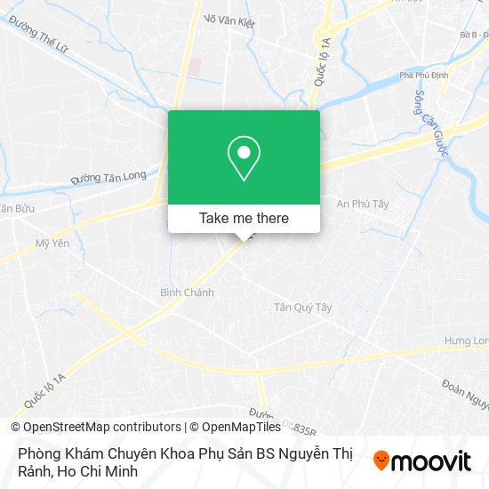 Phòng Khám Chuyên Khoa Phụ Sản BS Nguyễn Thị Rảnh map