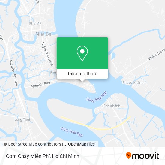 Cơm Chay Miễn Phí map