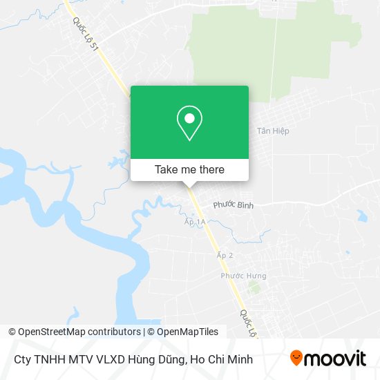 Cty TNHH MTV VLXD Hùng Dũng map