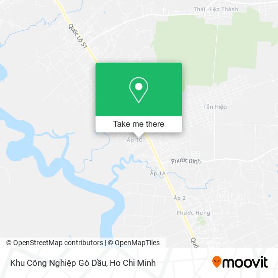 Khu Công Nghiệp Gò Dầu map