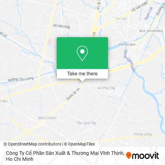 Công Ty Cổ Phần Sản Xuất & Thương Mại Vĩnh Thịnh map