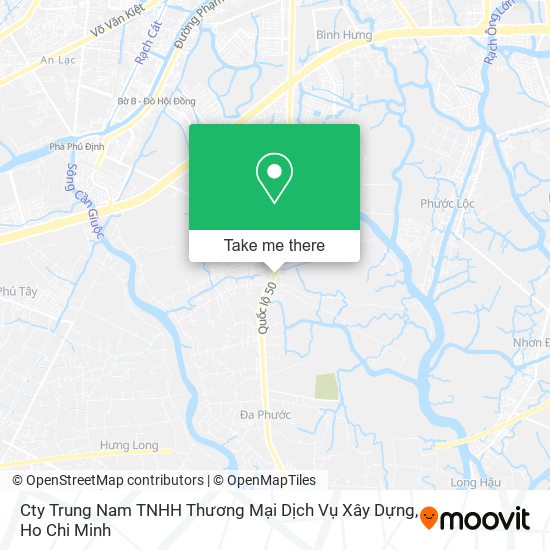 Cty Trung Nam TNHH Thương Mại Dịch Vụ Xây Dựng map