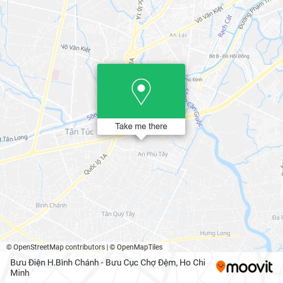 Bưu Điện H.Bình Chánh - Bưu Cục Chợ Đệm map