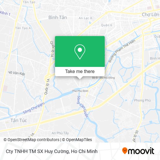 Cty TNHH TM SX Huy Cường map